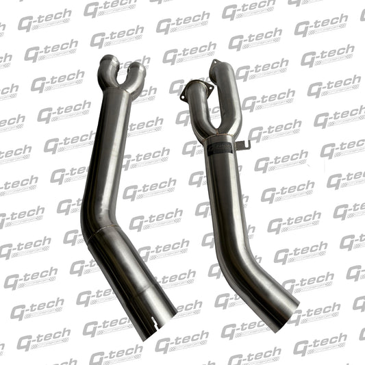Gtech Motorsports BMW F9x S58 Single Mid Pipe with Extended Underbrace (X3M & X4M Pre-LCI)