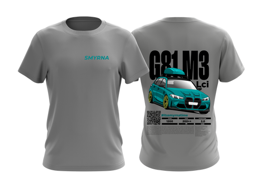 Smyrna Oversized T-Shirt (Grey & Black)