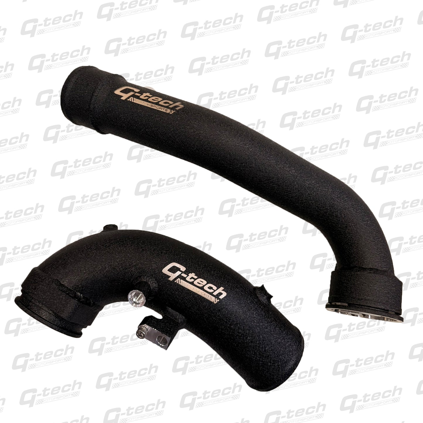 Gtech BMW B58 G-Series charge pipe kit showing main pipe and secondary pipe.