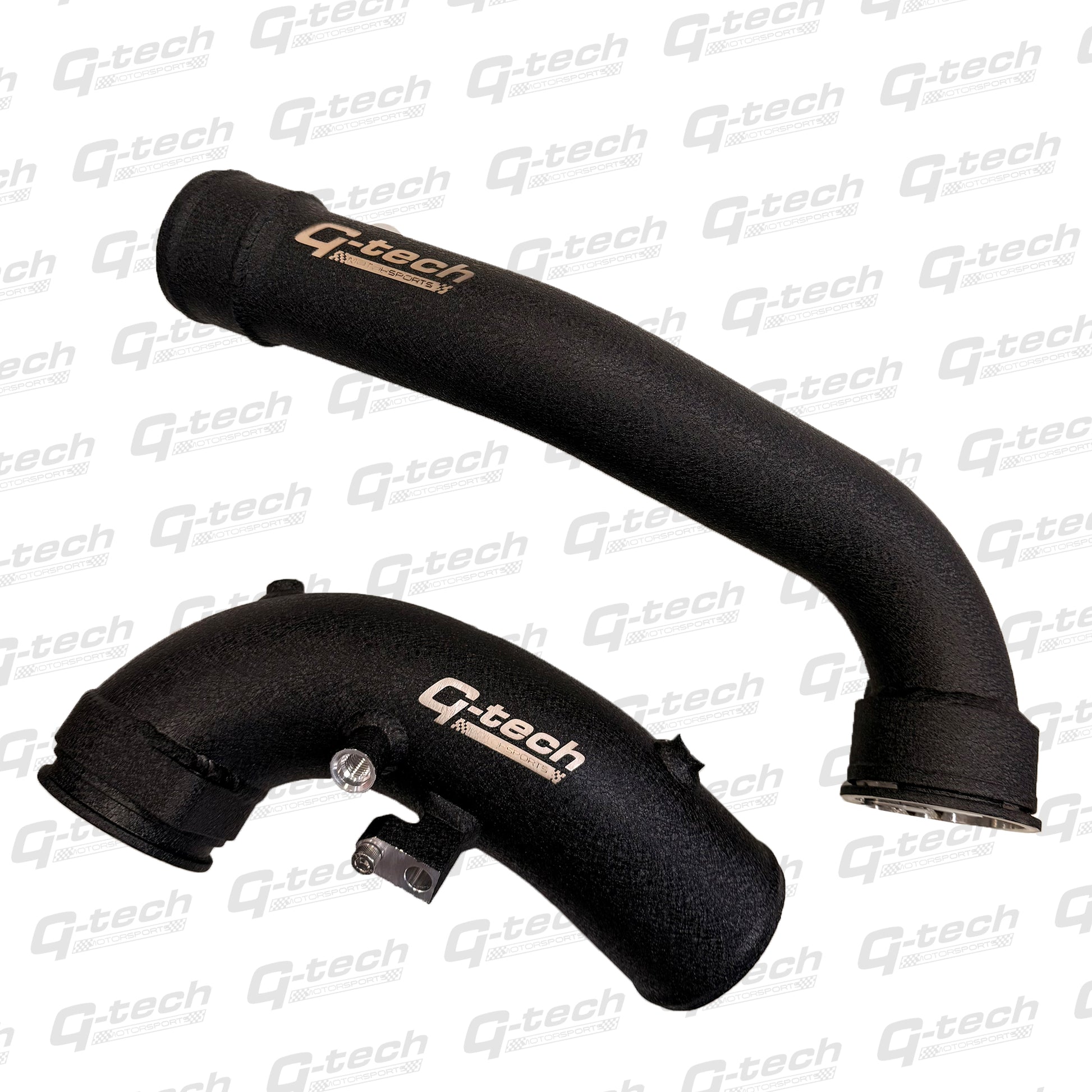 Gtech BMW B58 G-Series charge pipe kit showing main pipe and secondary pipe.