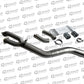 Gtech BMW F9x S58 single mid pipe with extended underbrace for X3M and X4M Pre-LCI.