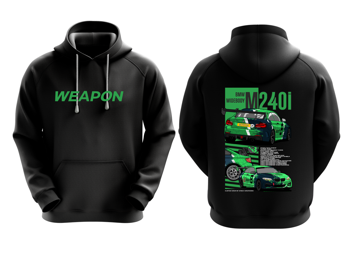Weapon Hoodie (Grey & Black)