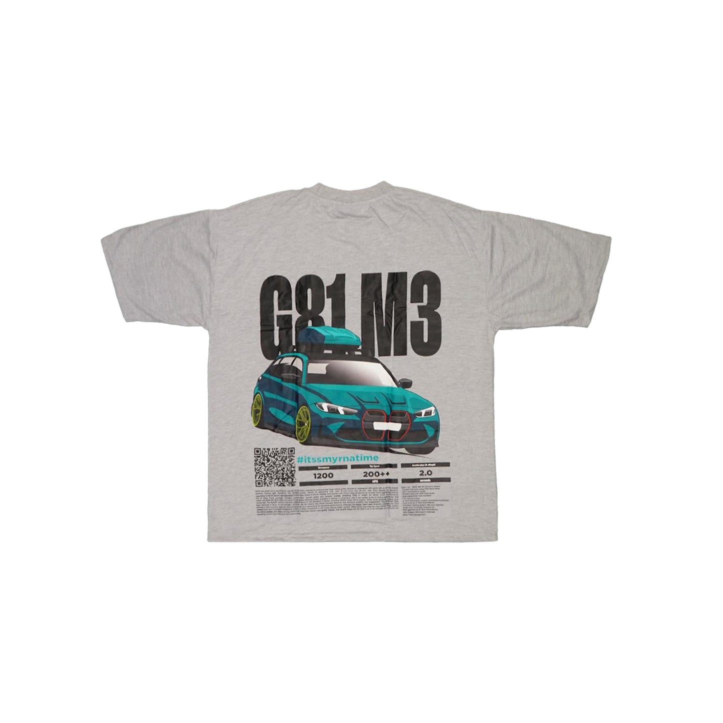 Smyrna Oversized T-Shirt (Grey & Black)