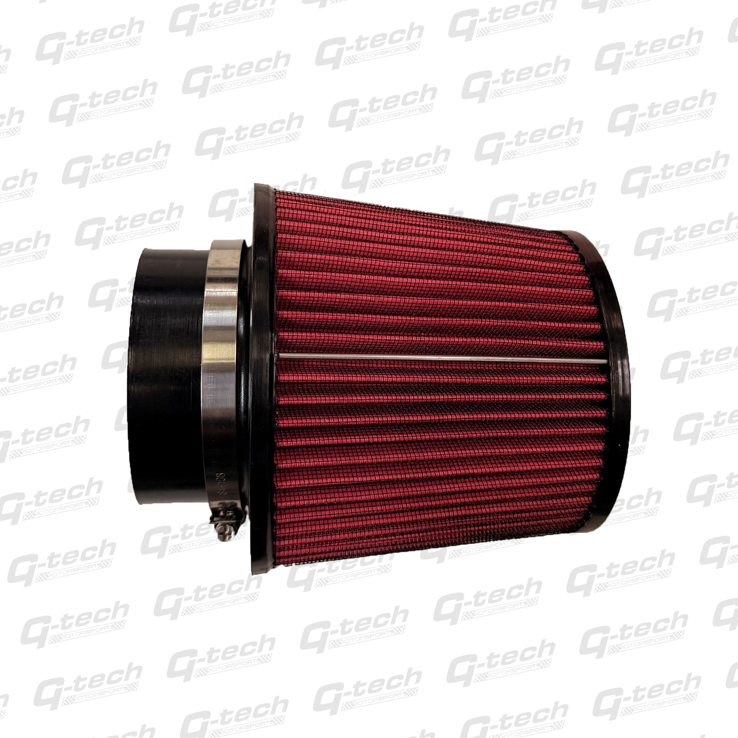 High-flow red cone air filter from Gtech BMW B58 induction kit for M140i, M240i, 340i and 440i.