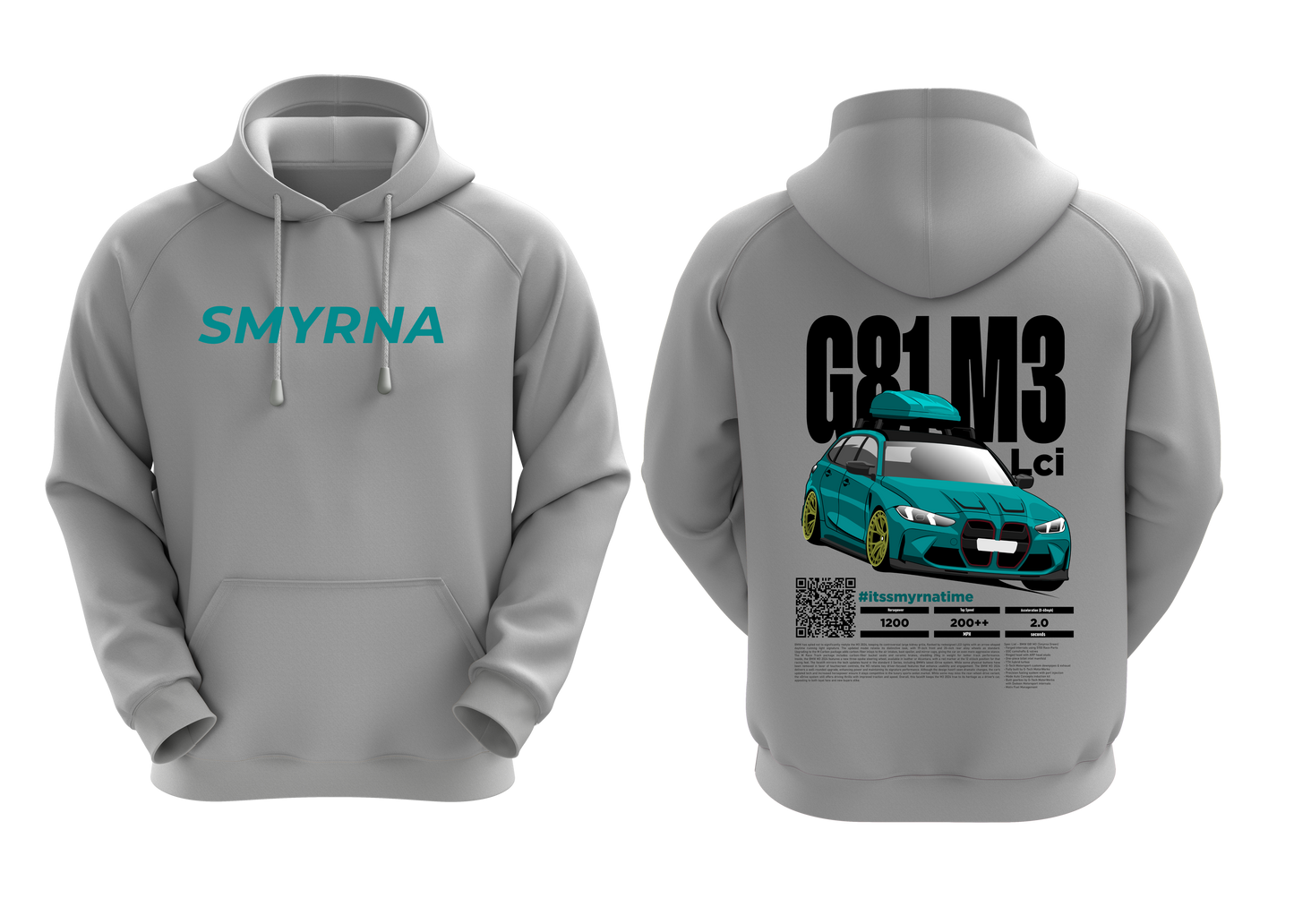 Smyrna Hoodie (Black & Grey)