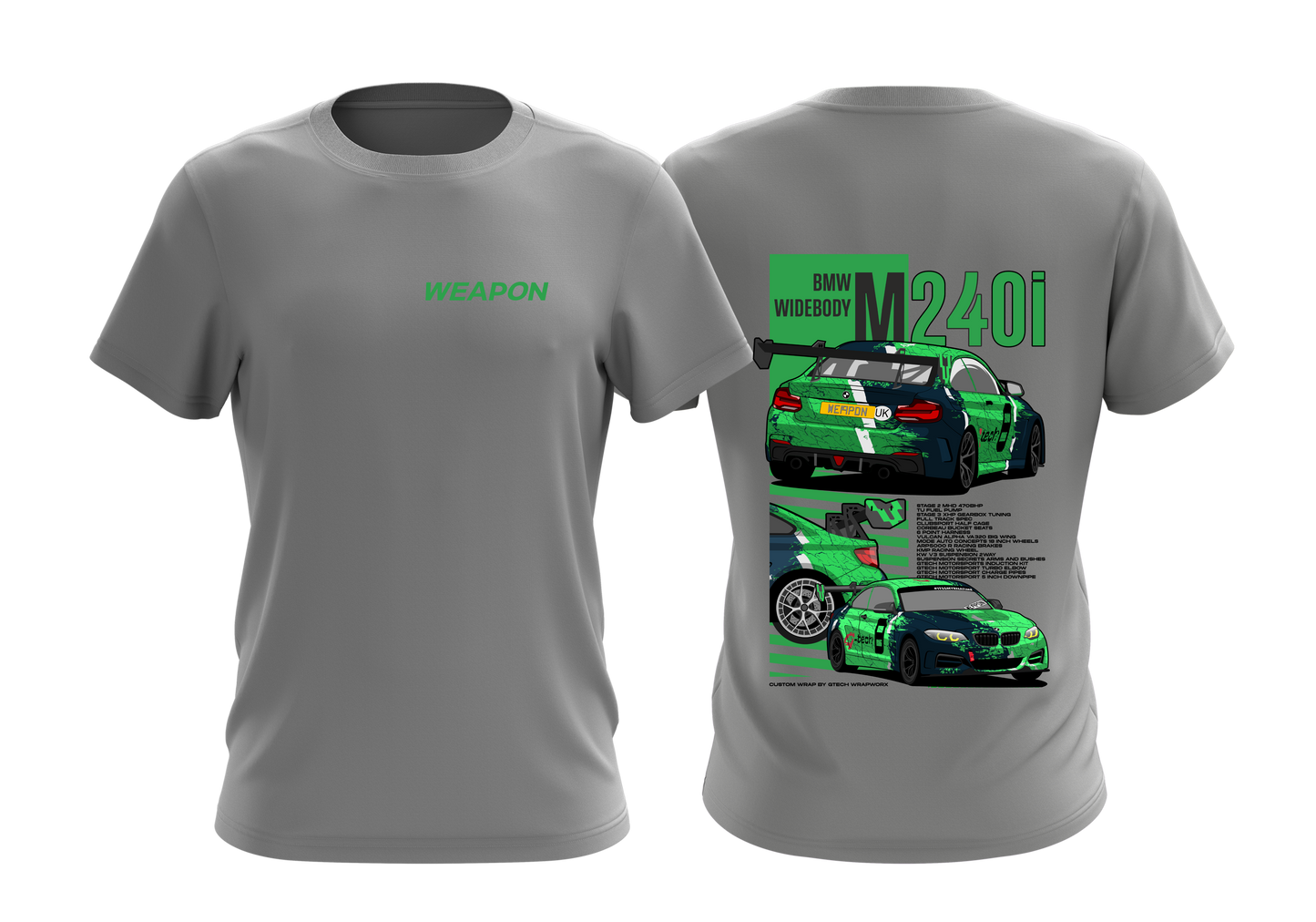 Weapon Oversized T-Shirt (Grey & Black)