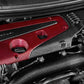 Eventuri Carbon Fibre & Red Kevlar Engine Cover - Honda Civic Type R FK2 | FK8 - Evolve Automotive